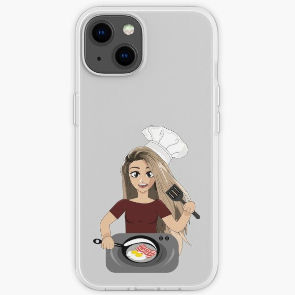 valkyrae making bacon and eggs for breakfast and have fun,amigops iPhone Soft Case RB1510 product Offical Valkyrae Merch
