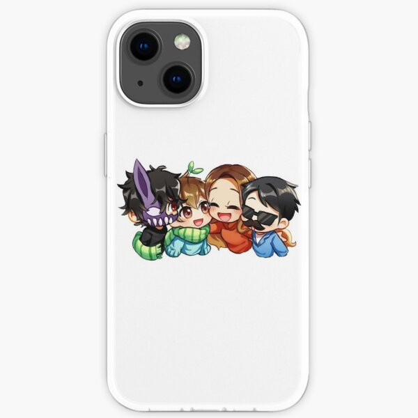 amigops (corpse husband, disguised toast, valkyrae, and sykkuno) iPhone Soft Case RB1510 product Offical Valkyrae Merch