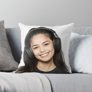 Valkyrae Smiling Throw Pillow RB1510 product Offical Valkyrae Merch