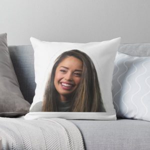 valkyrae youtuber stickers and much more Throw Pillow RB1510 product Offical Valkyrae Merch